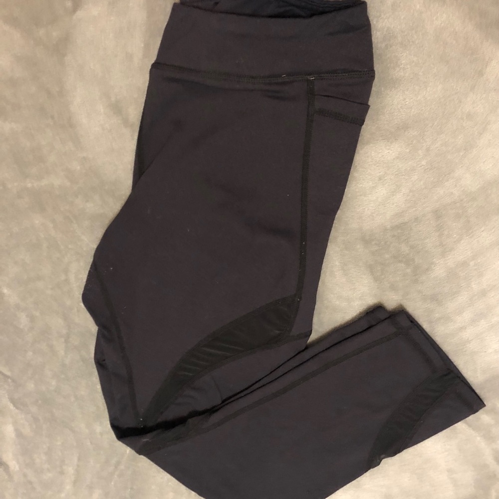 Black Senita leggings with mesh